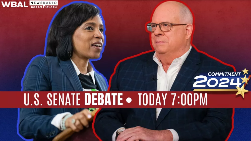 Democratic nominee Angela Alsobrooks and Republican nominee Larry Hogan will face off Thursday in a WBAL-TV 11 and WBAL Radio debate airing partnership with Maryland Public Television and NBC News. NBC News chief political analyst Chuck Todd will serve as moderator and 11 News anchor Deborah Weiner is a panelist. Listen to the debate at 7:00 p.m. on WBAL NewsRadio 1090 AM, FM 101.5 or the WBAL Radio app. Watch the debate on WBAL-TV.