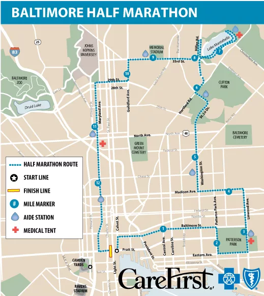 Baltimore Marathon 2024 Map Gypsy Michal