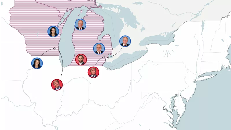 Interactive Map: Where are the presidential candidates on Nov. 1?