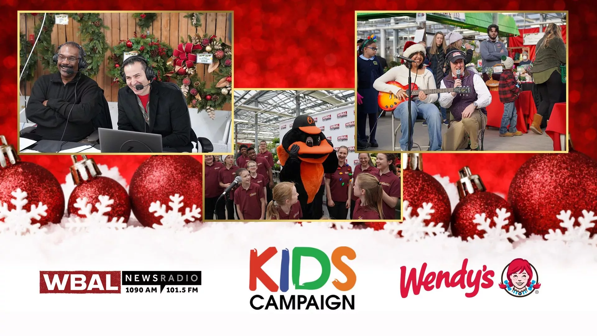 Annual WBAL Radio Kids Campaign broadcast at Valley View Farms