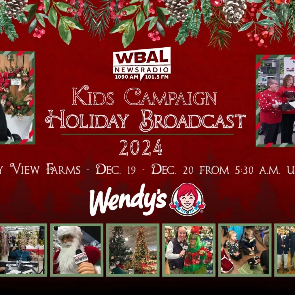 wbalradiovalleyviewkidscampaignlivebroadcast2024 - Join WBAL NewsRadio 1090AM and FM101.5 for our yearly trip to Valley View Farms in Cockeysville. WBAL’s C4 and Bryan Nehman will broadcast live inside the Valley View Farms greenhouse on December 19 and December 20 to raise money for the WBAL Radio Kids Campaign. The Valley View broadcast helps to raise funds that go towards academic scholarships, summer programs, educational