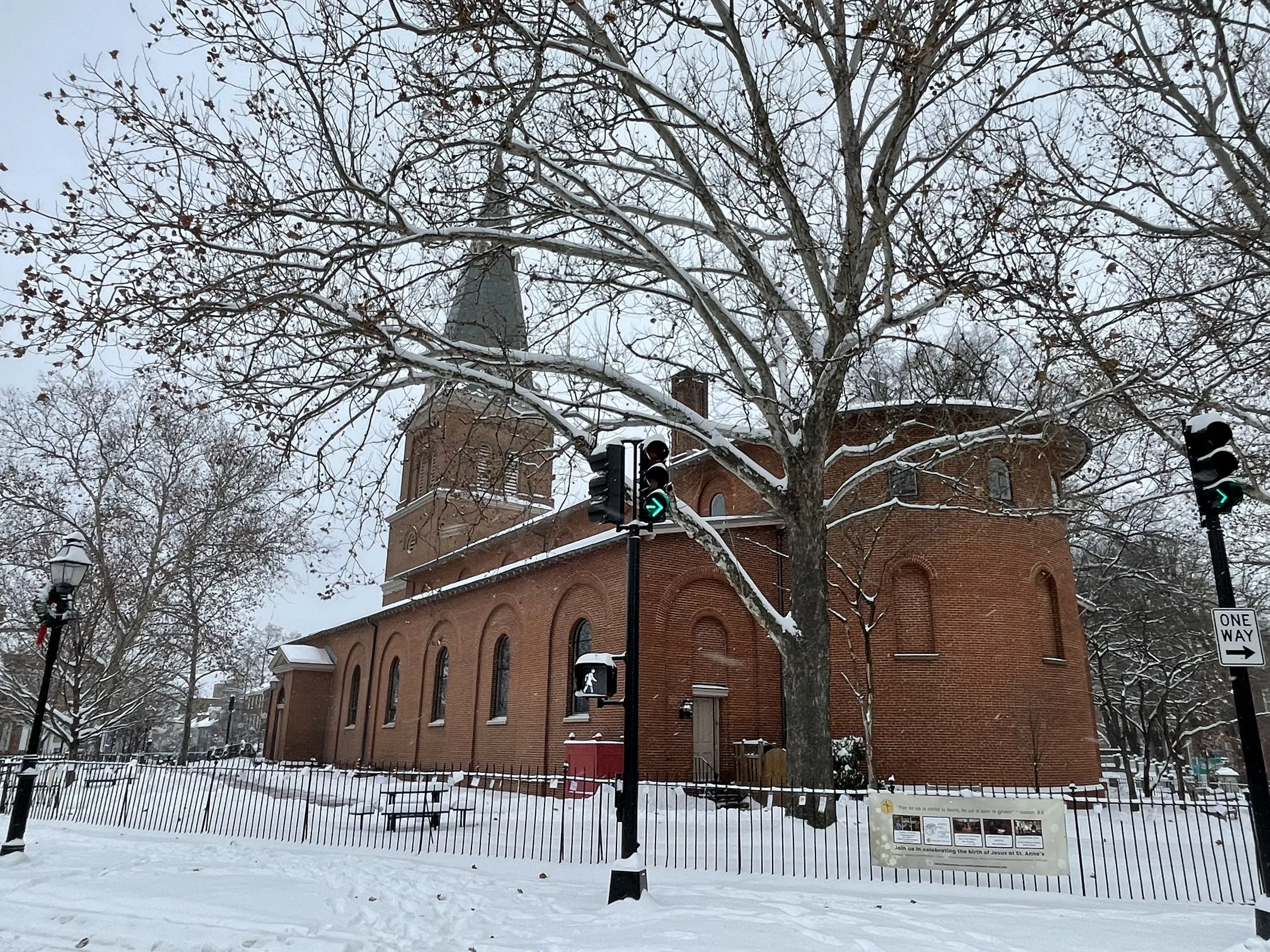 Snow in Annapolis MD on January 6, 2025 (Image Credit: WBAL NewsRadio's Phil Yacuboski)