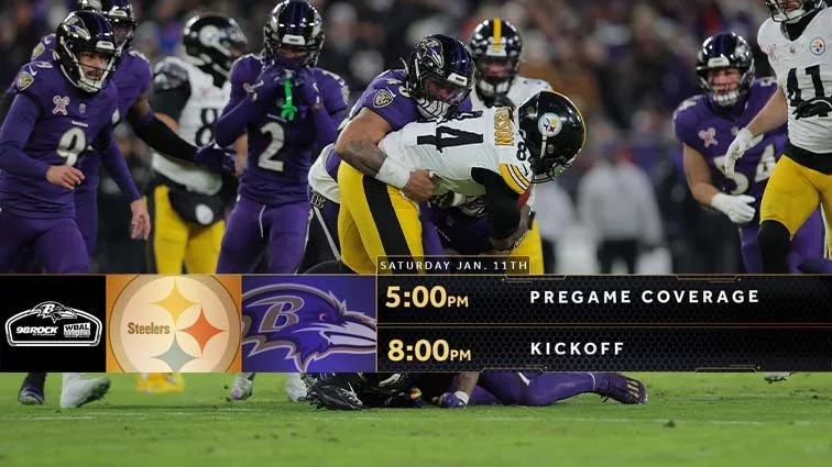 listen and stream piitsburgh steelers vs baltimore ravens