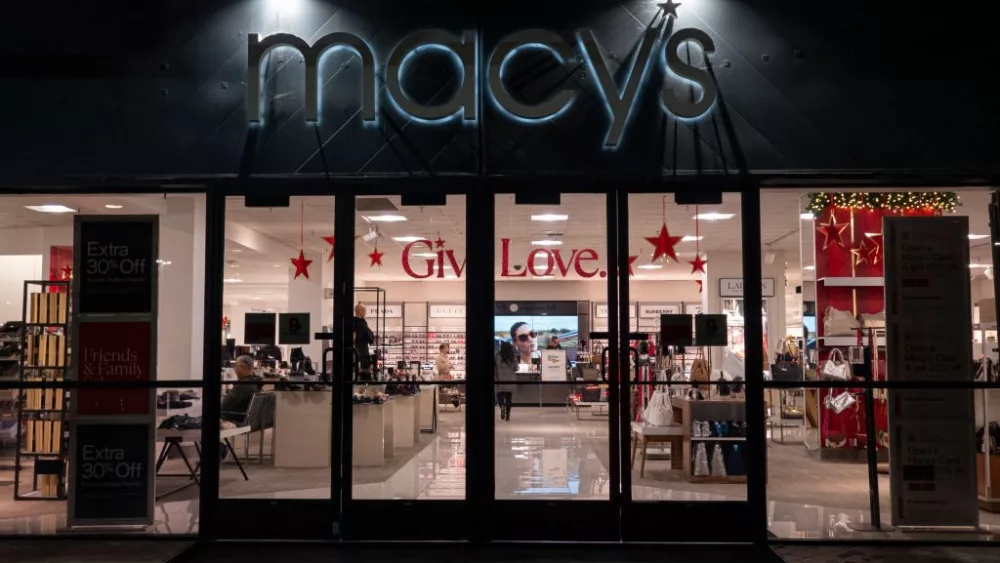 SAN DIEGO, CALIFORNIA - DECEMBER 5: A Macy's department store at the Westfield UTC shopping center on December 5, 2024 in San Diego, California. (Photo by Kevin Carter/Getty Images)