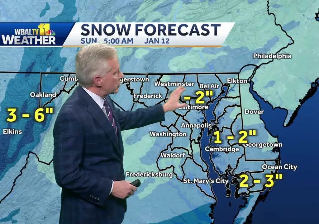 Most parts of the state will see one or two inches of snow on Saturday, but areas more to the west and south could see higher totals.