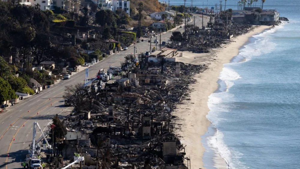 Scenes Of Devastation Along Pacific Coast Highway From California Wildfires