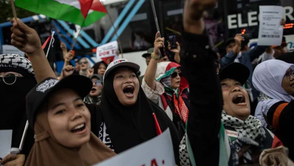 Rally In Solidarity With The Palestinan People In Jakarta