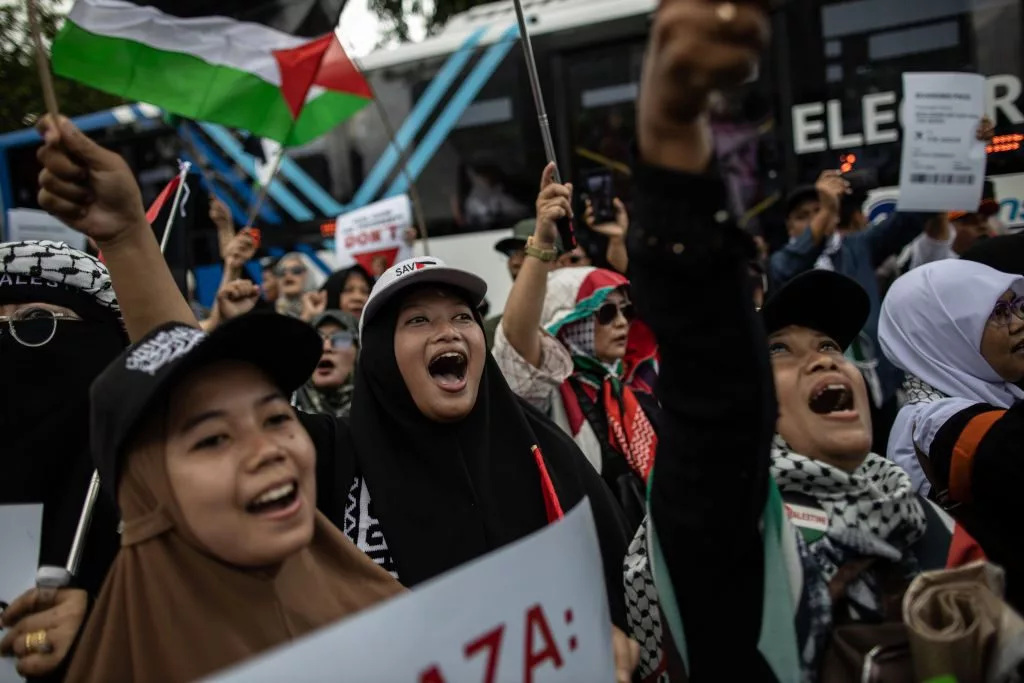 Rally In Solidarity With The Palestinan People In Jakarta