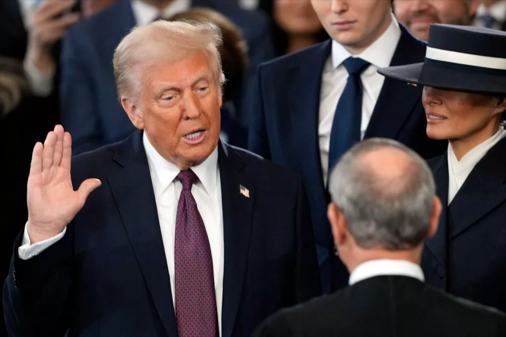 Donald Trump is sworn in as the 47th president of the United States