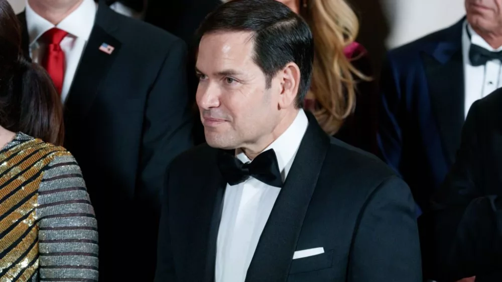 WASHINGTON, DC - JANUARY 18: Marco Rubio, U.S President-elect Donald Trump's pick for Secretary of State, attends the Vice Presidential Dinner at the National Gallery of Art on January 18, 2025 in Washington, DC. The Trump-Vance Inauguration Committee organized the fundraising dinner to be held two days before former President Donald Trump's second inauguration. (Photo by Eric Thayer/Getty Images)