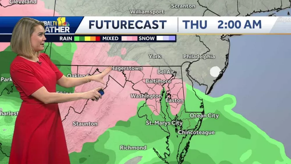 Mostly sunny and dry Tuesday with wintry mix in forecast