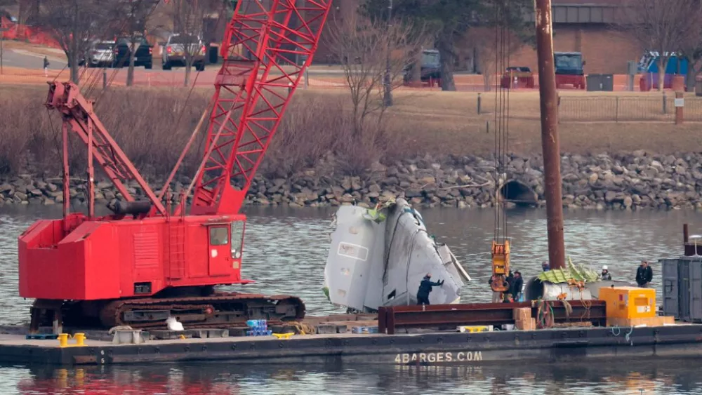 American Airlines Plane And Black Hawk Helicopter Crash Near Reagan National Airport