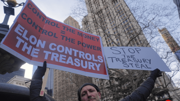 Protesters across the US rally against Trump administration policies ...