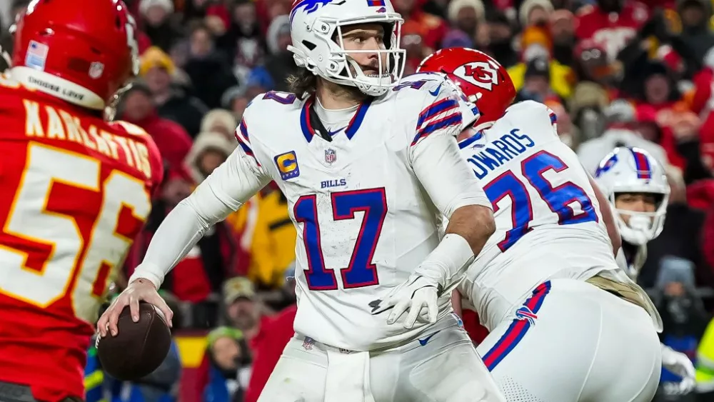 Quarterback Josh Allen #17 of the Buffalo Bills