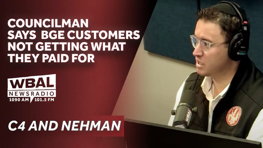 Councilman Isaac “Yitzy” Schleifer joined “The C4 and Bryan Nehman Show” on Tuesday and explained his views on what the driving factor is for Baltimore Gas and Electric’s rate increases. “From their own information to their shareholders,” Schleifer said, “tells us very clearly that they prioritize work that is profitable on a cost per mile rather than work that needs to be done for the sake of public safety.”