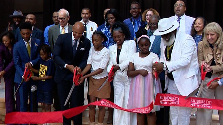 Officials cut ribbon on rebuilt Northeast Baltimore school | WBAL ...