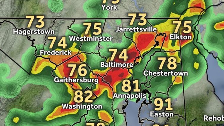 Weather: Cold front to bring storms possible flooding to Maryland ...
