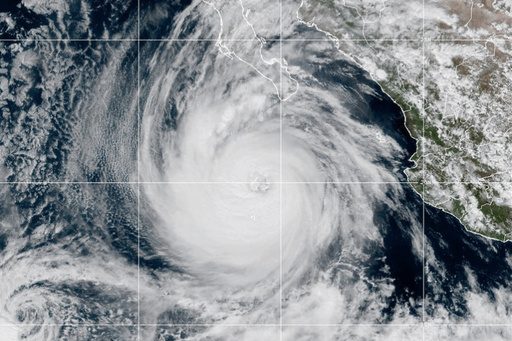 Hurricane Priscilla moves along Mexico in the Pacific as Tropical Storm Jerry churns in the Atlantic
