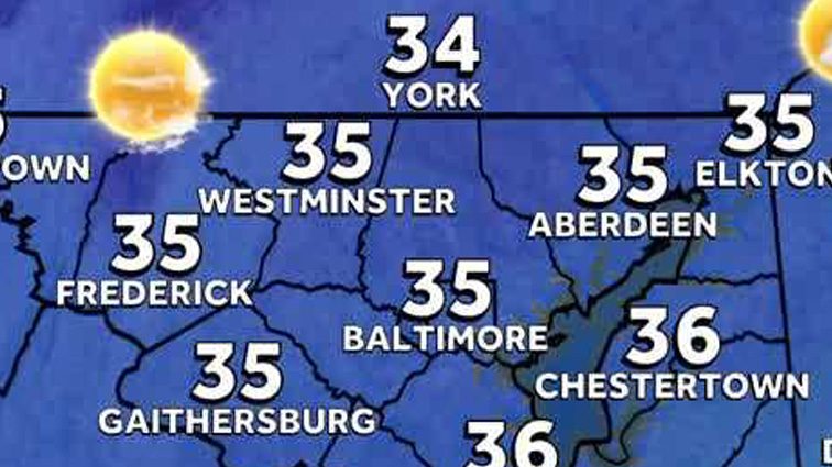 Weather: Temperatures remain much colder than normal across Maryland ...