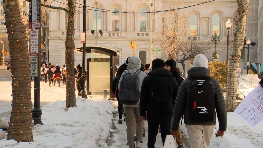 Baltimore City students hold school walkouts, protests against ICE