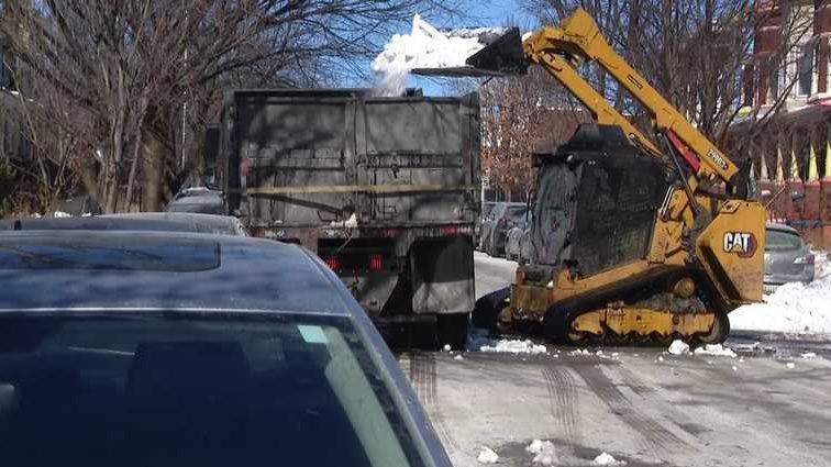 Baltimore still clearing snow, ice from streets 2 weeks after storm as potholes form