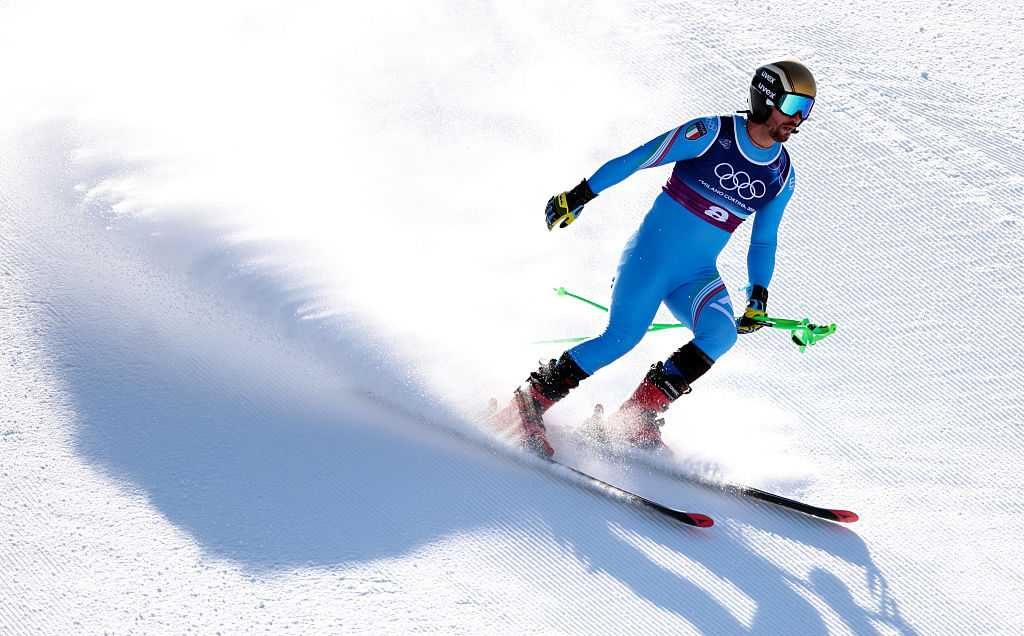 Watch: Italian loses ski, tears his pants after wild Olympic crash
