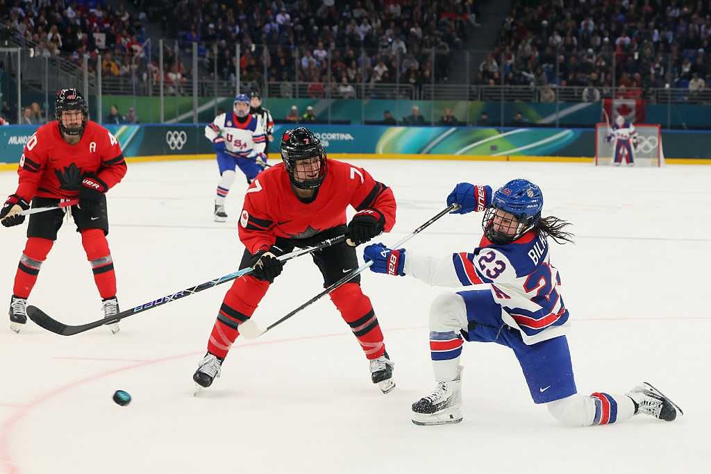 U.S. women’s hockey team dominates Canada in Milan