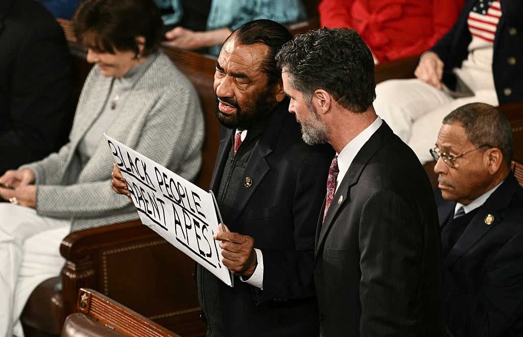 Video: U.S. Rep. Al Green is escorted out of President Trump’s State of the Union