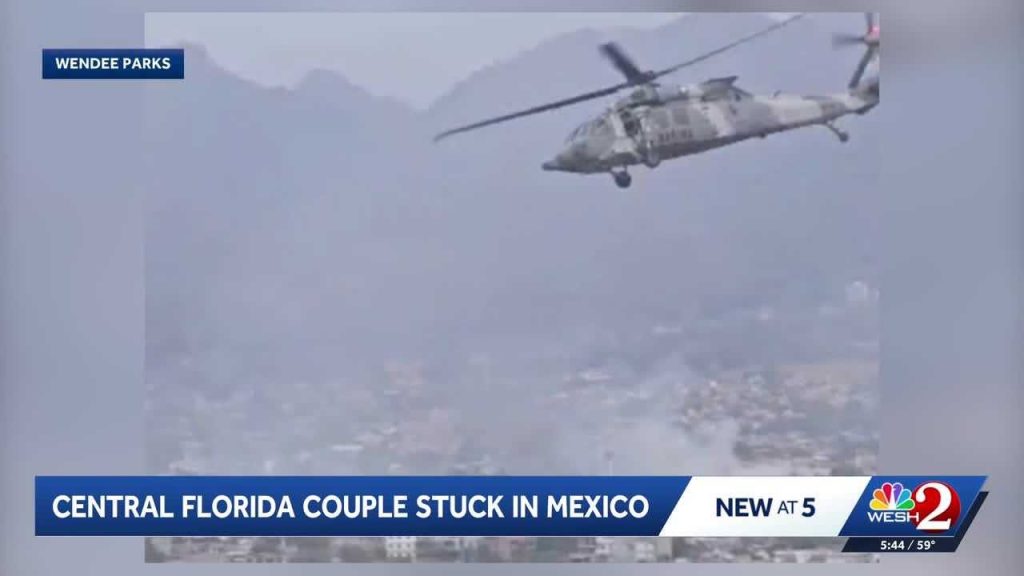 ‘Gunfire outside the airport’: Florida couple stranded in Mexico describe violence near resort