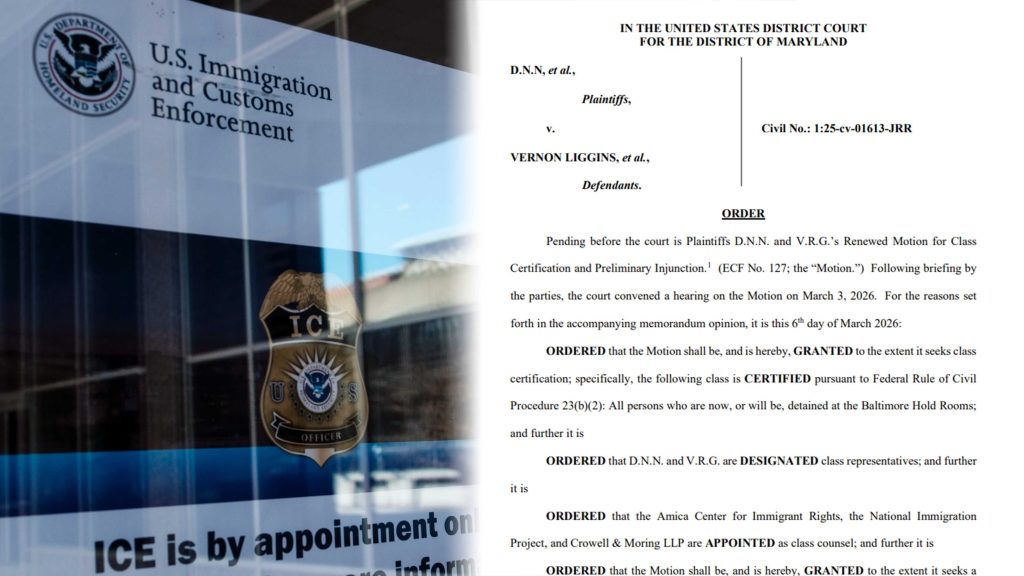 Ruling addresses how immigration officials hold detainees in Baltimore
