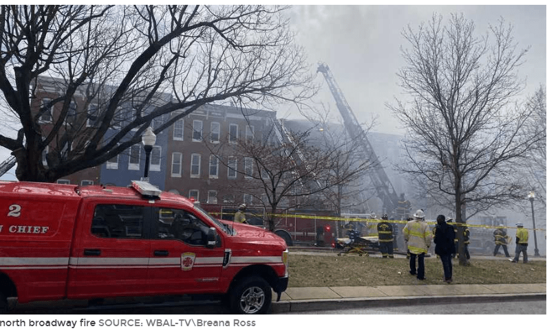 Baltimore firefighters called to 2-alarm commercial building fire on North Broadway