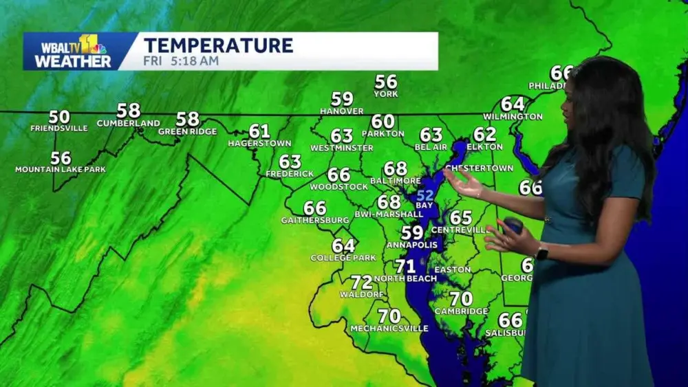 Weather: A soggy end to the workweek across Maryland | WBAL Baltimore News