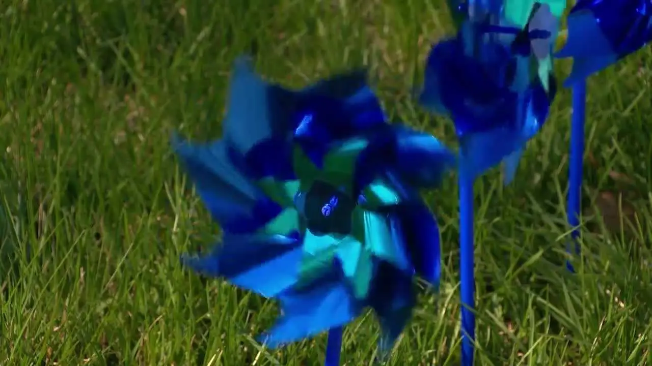 2K blue pinwheels planted to raise awareness for child abuse | WBAL ...
