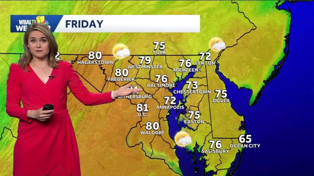 Turning warmer Friday afternoon in the Baltimore area | WBAL Baltimore News
