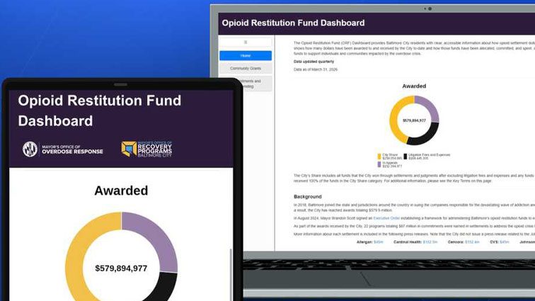 Baltimore tracking Opioid Restitution Fund investments on new online dashboard