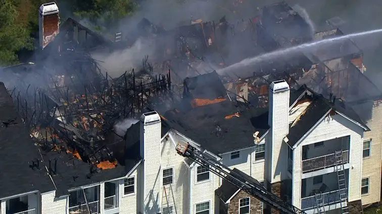 Firefighters extinguish 3-alarm fire at Windsor Mill apartment complex ...