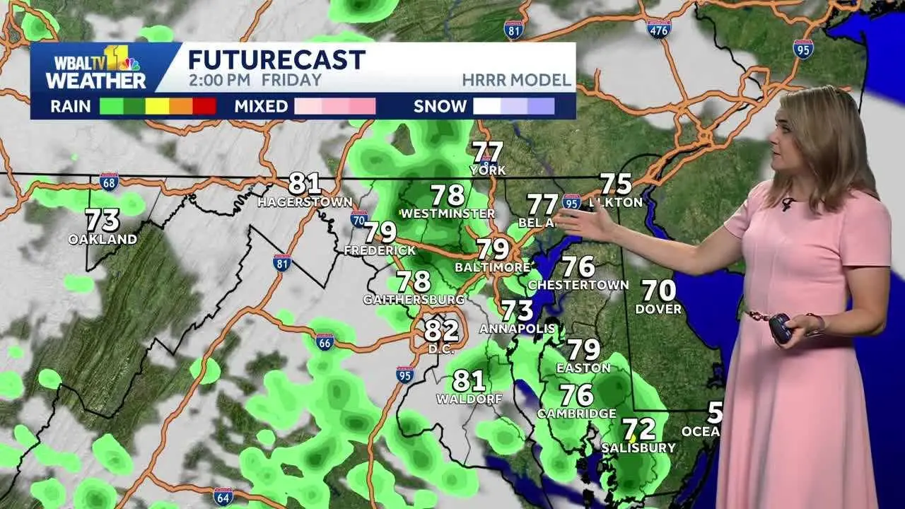 Warm again on Friday ahead of cooler, rainy weekend across region ...