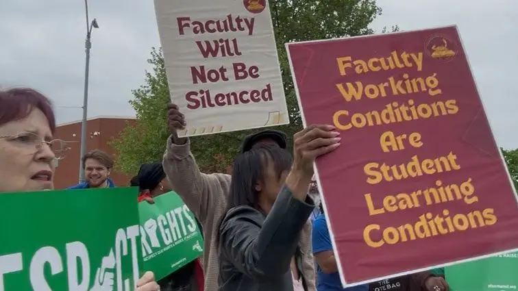 Baltimore City Community College faculty rally for fair pay and better ...