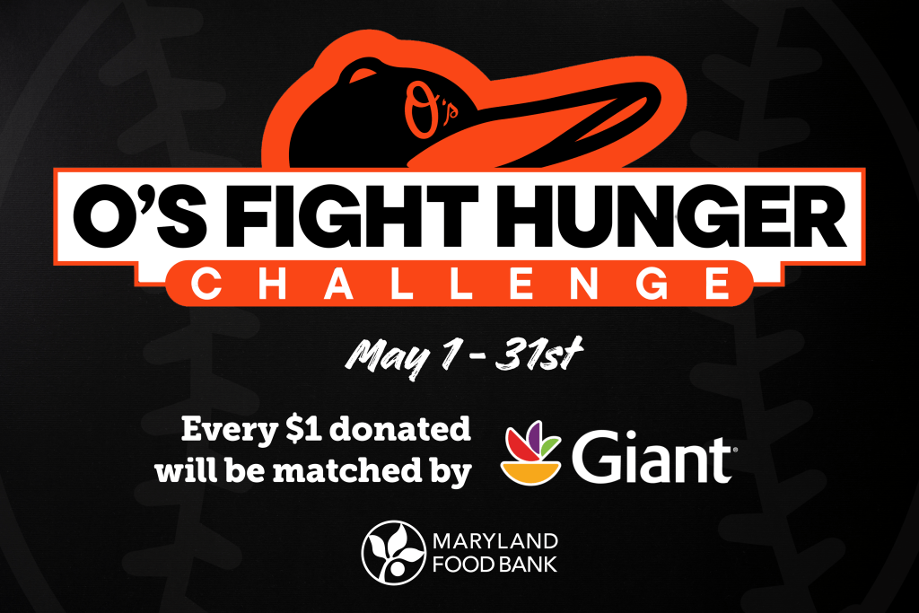 O’s go to bat for Maryland Food Bank