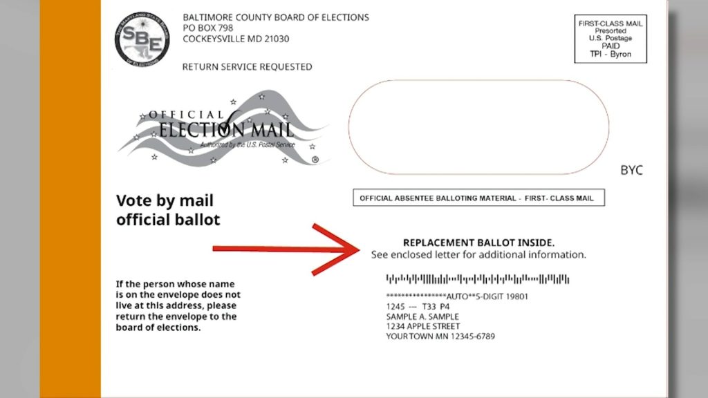 Maryland to begin mail-in ballot canvassing after printing error prompts replacements