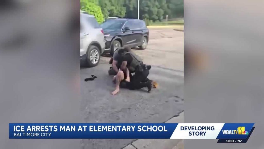 ICE alleges detainee ‘violently resisted arrest’ outside Baltimore school