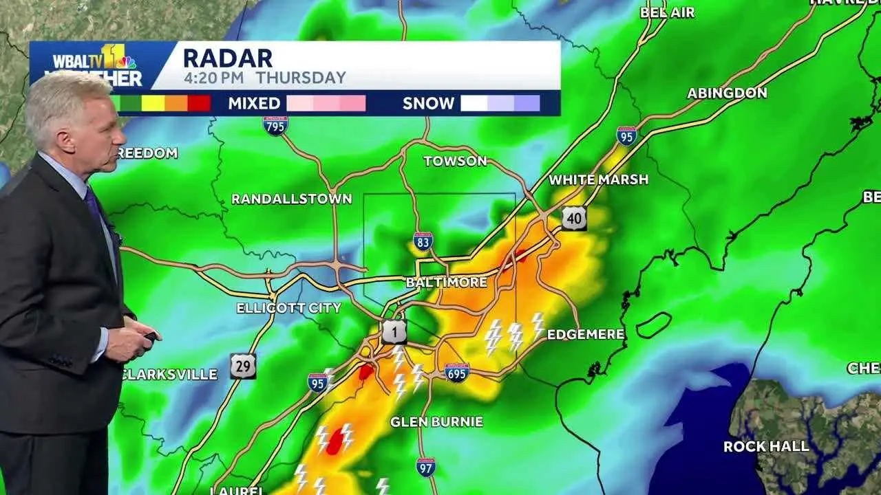 Thunderstorms and possible flash flooding for Maryland Thursday | WBAL ...