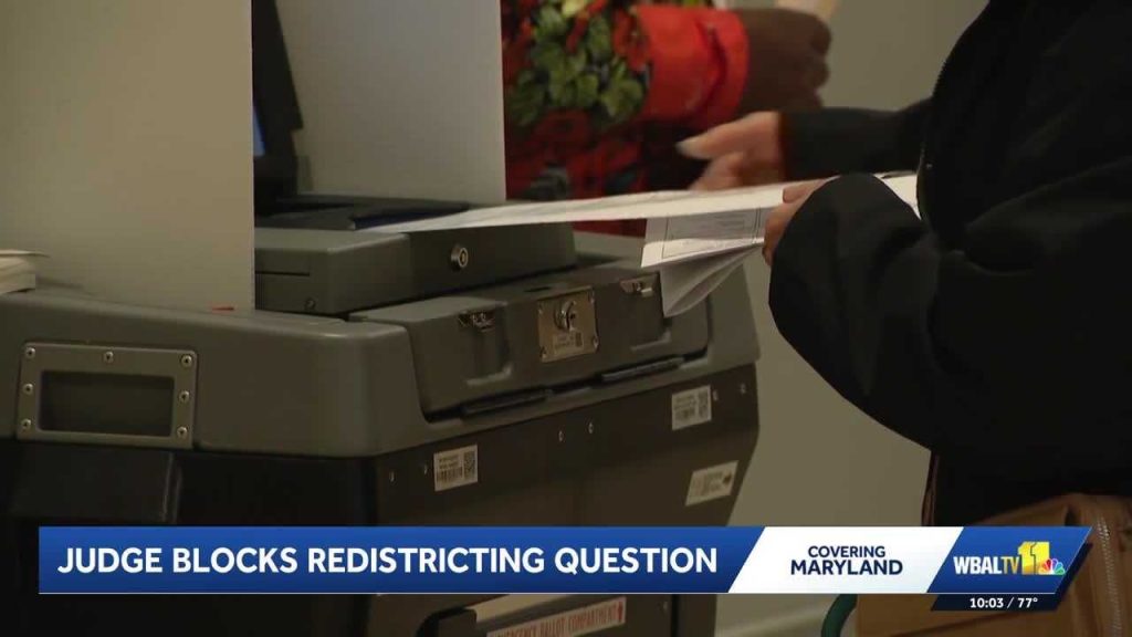Maryland redistricting ballot question blocked by judge: What’s next