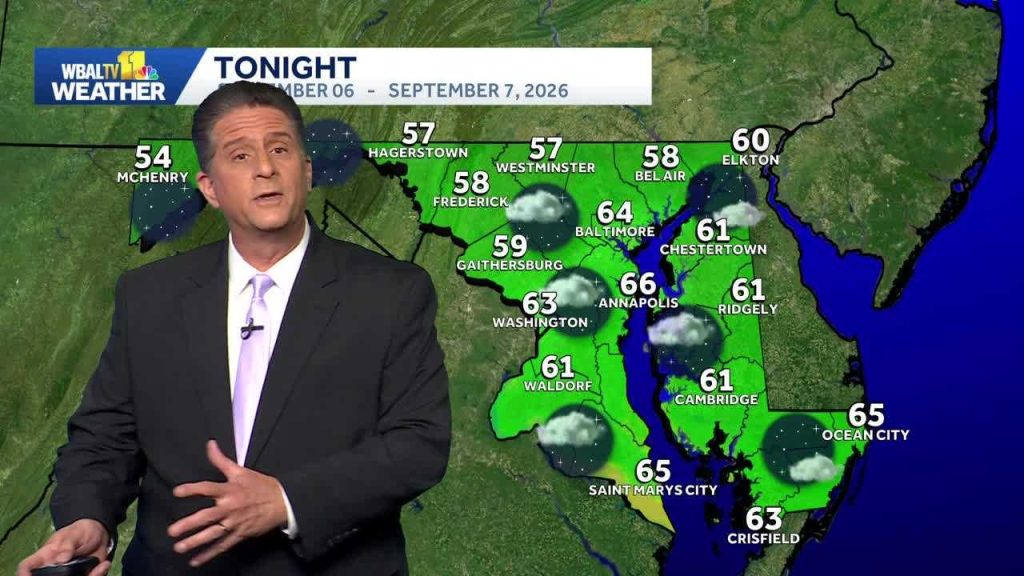 巴尔的摩天气：周一继续美好天气|巴尔的摩 WBAL 新闻