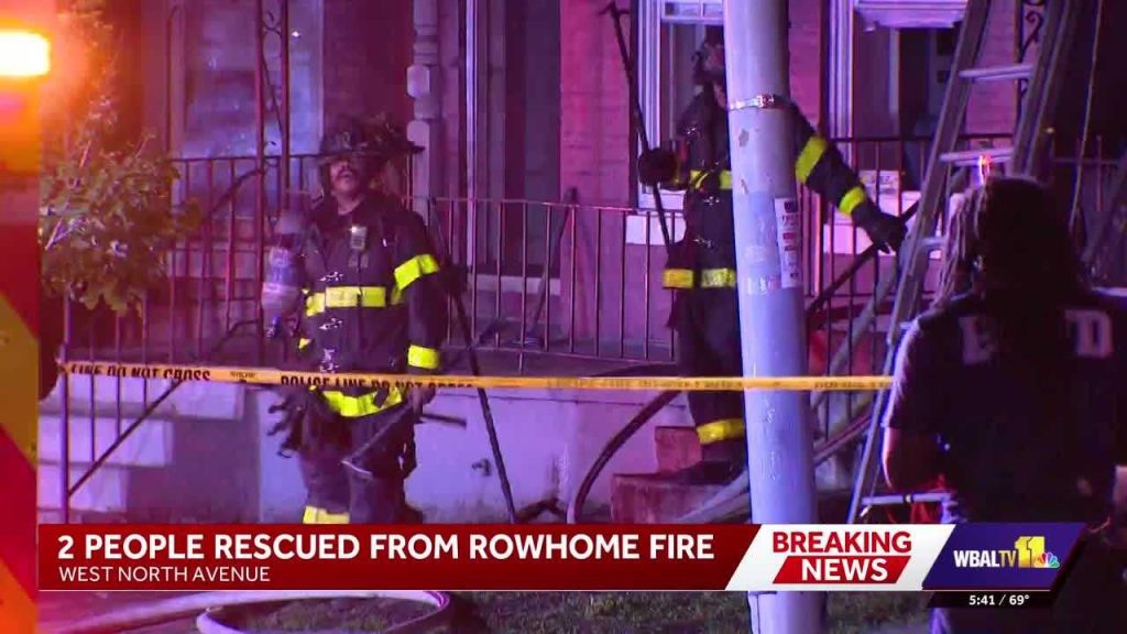 2 people trapped in fire rescued in West Baltimore | WBAL Baltimore News