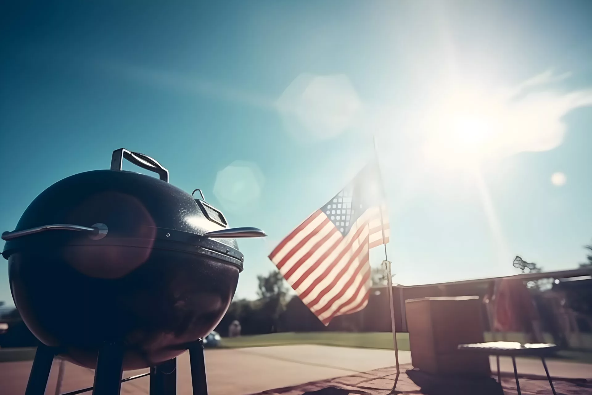 AMERICAN-FLAG-AND-BBQ-GRILL