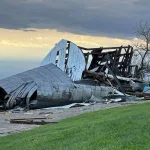 kron-tornado-2: Photos from Kron Farms in Evansville following a tornado Tuesday. Photo provided via social media.