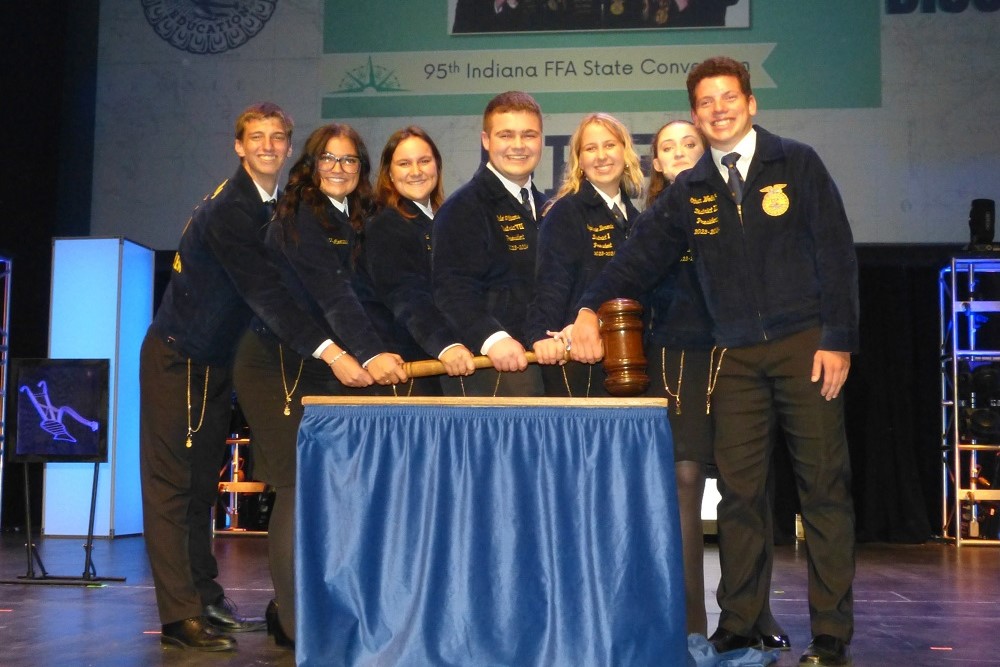 New State Officers Installed as 95th Indiana FFA State Convention