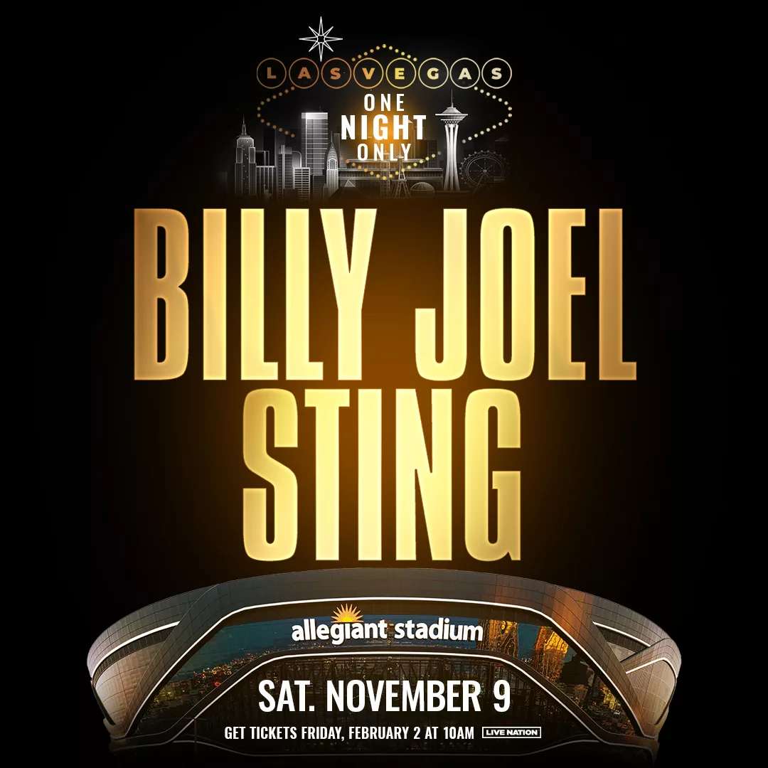 billy joel & sting 11/9/24 allegiant stadium