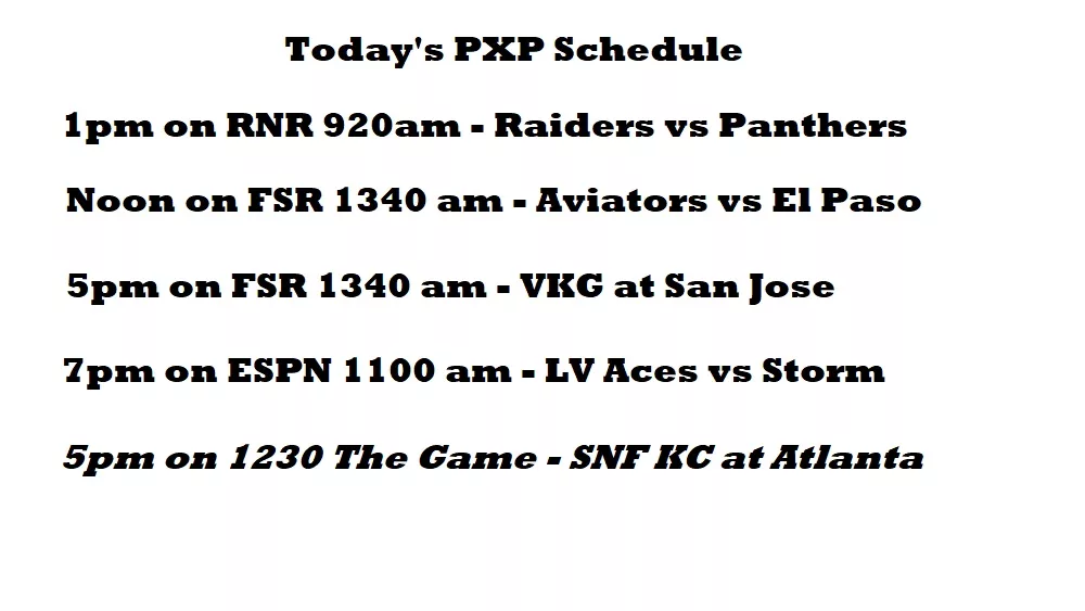 Play By Play Schedule 922